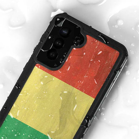 Bolivia Flag Distressed Galaxy S24 Plus Waterproof Case